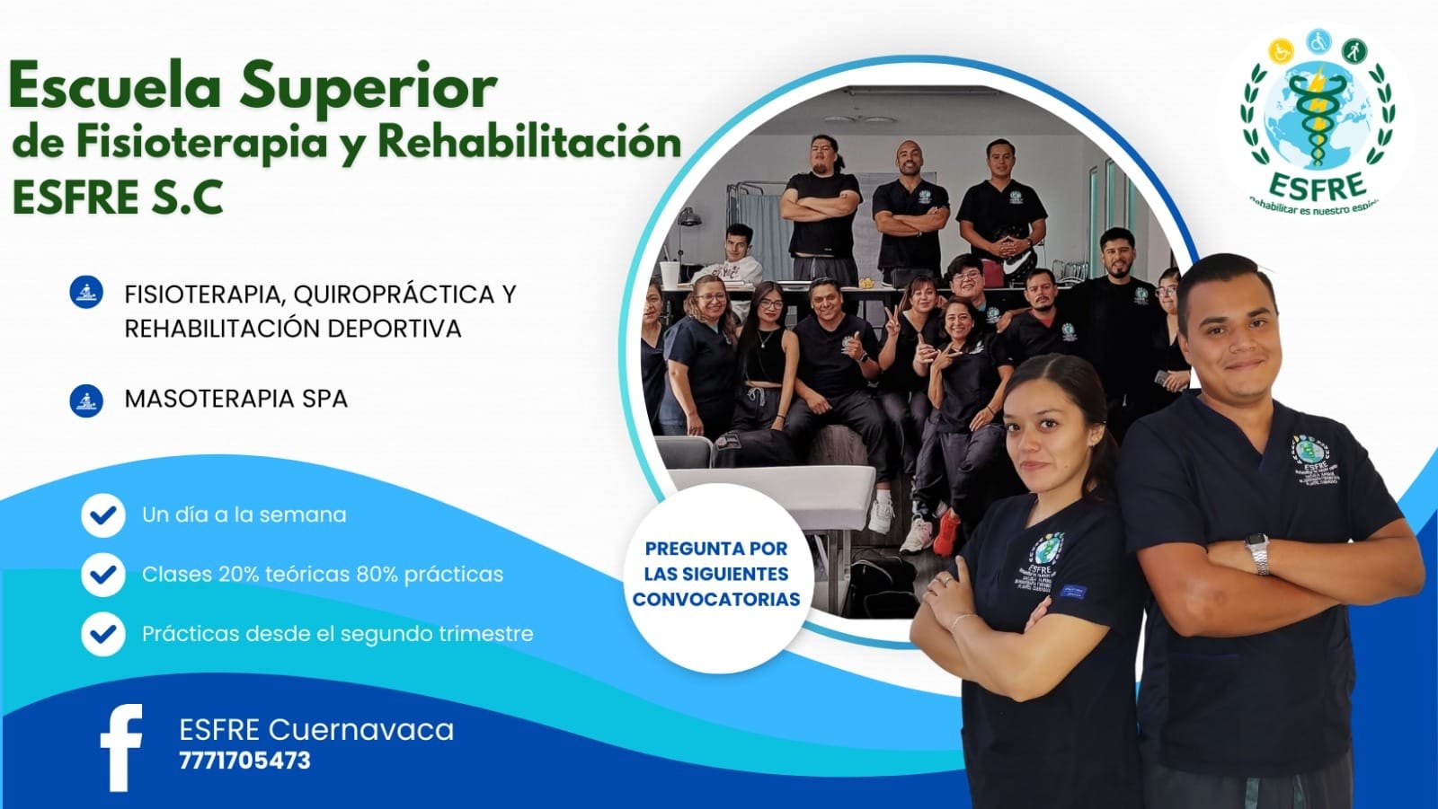 Comunidad ESFRE Cuernavaca con estudiantes e instructores